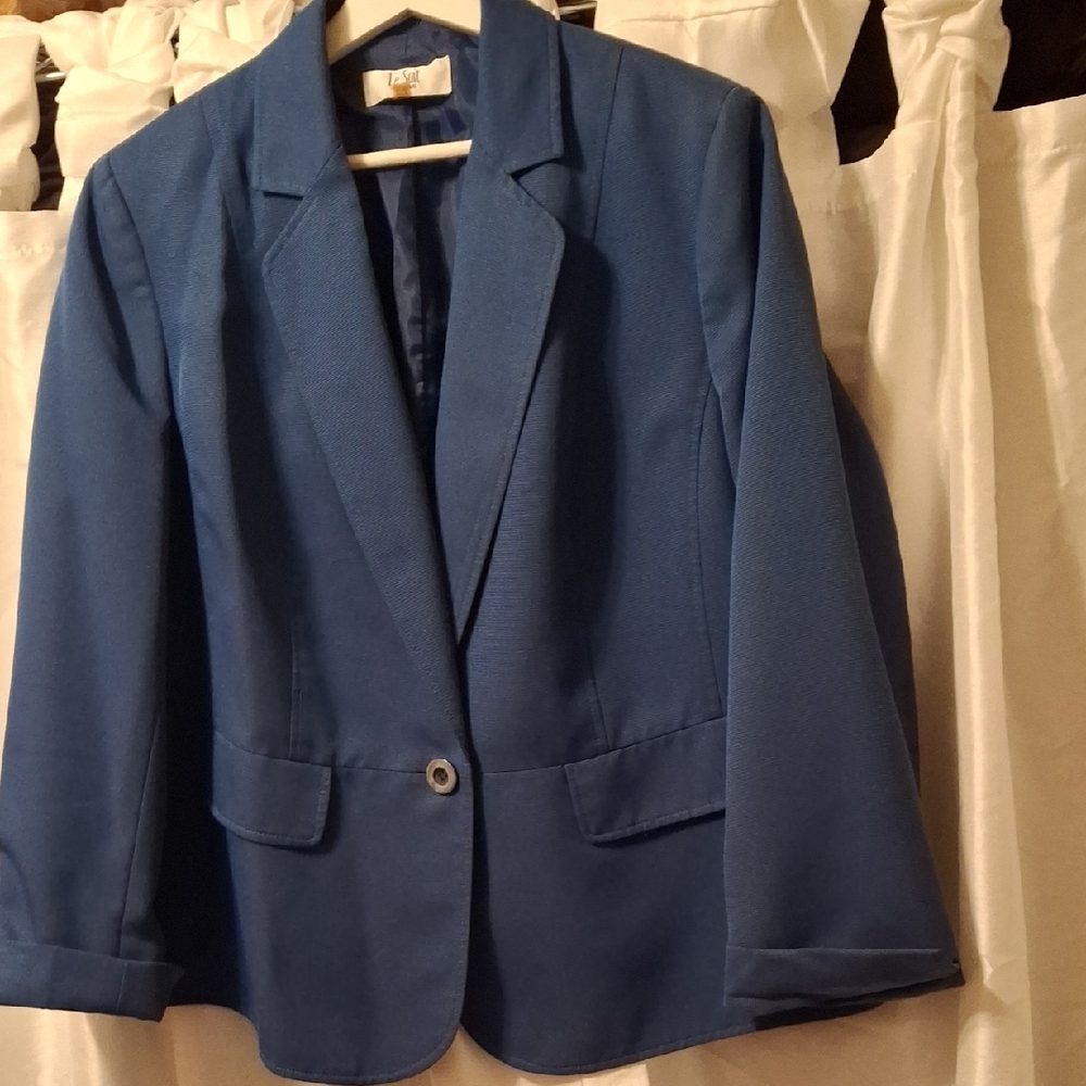 Le Suit Classic Blue Women's Blazer 16